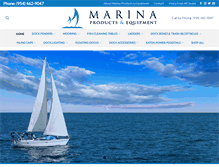 Tablet Screenshot of marina-products.com